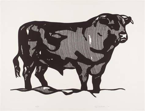 Bull Profile Series, Plate I – Roy Lichtenstein – Pop Art Painting ...