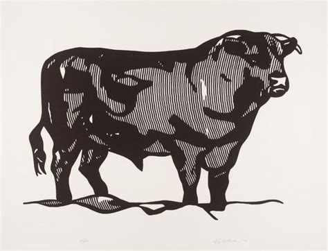 Bull Profile Series, Plate I – Roy Lichtenstein – Pop Art Painting by ...
