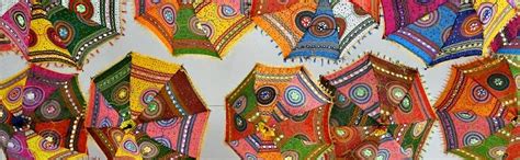 Ekam Art ea Sun Protection Rajasthani Umbrella Handicraft Walking Stick ...