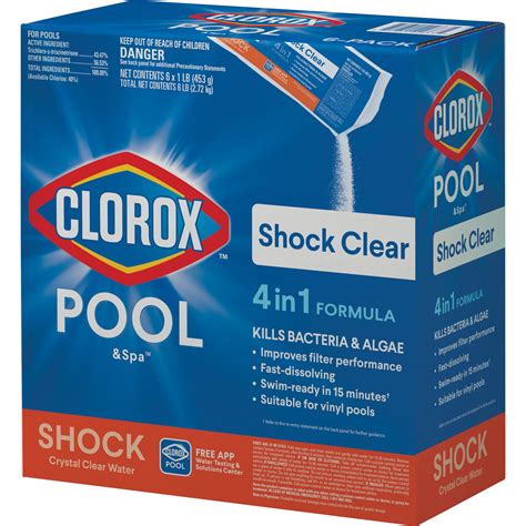 Amazon.com: Clorox® Pool&Spa™ Shock Clear, for Crystal Clear Swimming ...