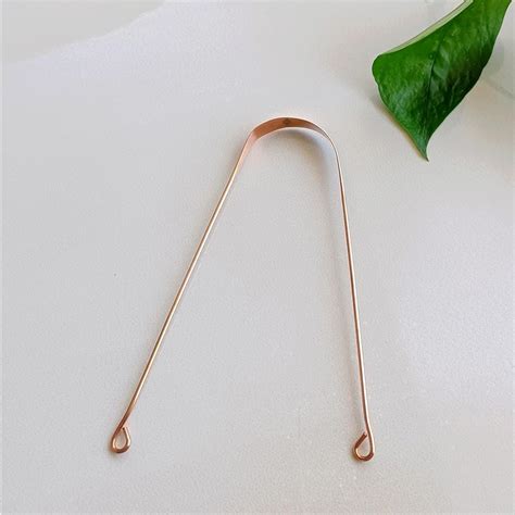 Indian Art Villa Pure Copper Tongue Cleaner,Ayurvedic Benefits,Brown ...