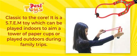 Desi Toys Wooden Slingshot | Traditional Gulel Catapult for Sports ...