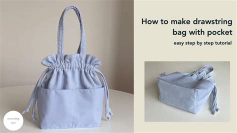 YouTube Drawstring Bag Tutorial 的图像结果