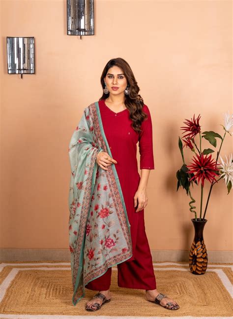 Dupatta Pant Set – Taana Baana