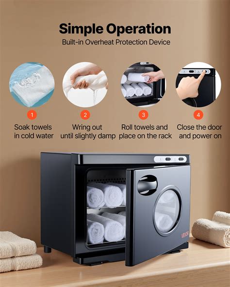 VEVOR Hot Towel Warmer, 5 gal Large Towel Warmer Cabinet with See ...
