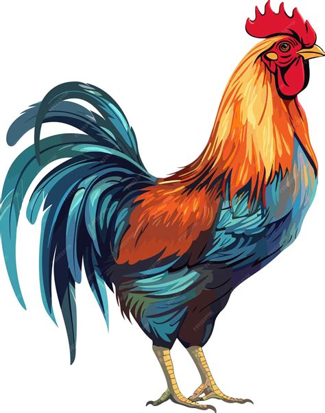 Premium Vector | High detailed realistic vector cock rooster isolated ...