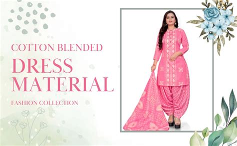 Buy Rajnandini Women's Pink Cotton Printed Unstitched Salwar Suit ...