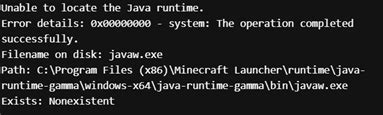 Image result for Minecraft Error When Buying Java Edition