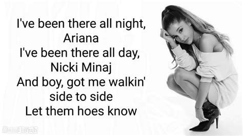 Ariana Grande ft. Nicki Minaj - Side To Side [Lyrics] - YouTube