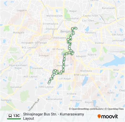13C Route: Schedules, Stops & Maps - Kumaraswamy Layout (Updated)