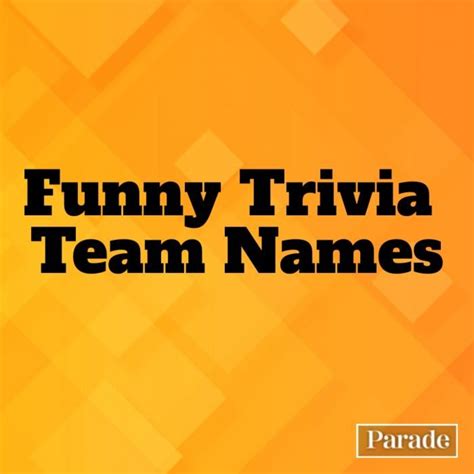 250 Best Trivia Team Names (Funny and Punny) - Parade