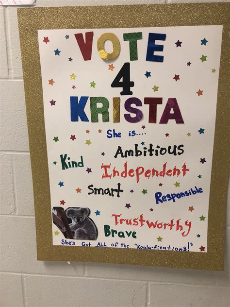 Elementary School Student Council Posters