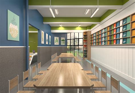 校园图书室设计|空间|家装设计|yesbgb111 - 原创作品 - 站酷 (ZCOOL)