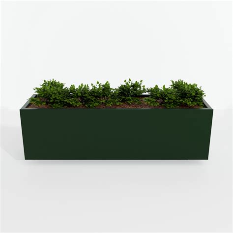 Steel Planter Box (14" L x 48" W x 14" H) - Edge Right