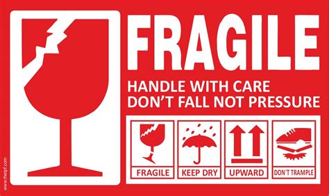 Image result for Fragile Sticker Printable Free