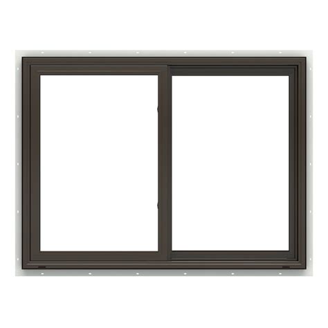 Pella Impervia Series 47-1/2-in x 47-1/2-in Brown Exterior Brown ...