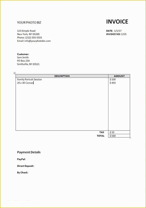 Basic Invoice Template Free 的图像结果