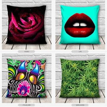 Personality 3d western style throw pillow case home sofa office car ...