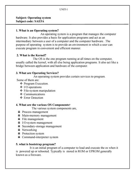 Operating system - It also provides a basis for application programs ...