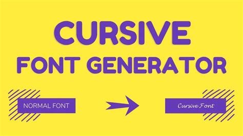 Image result for Cursive Font Generator
