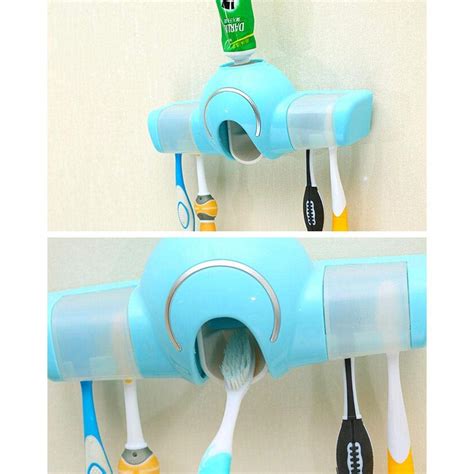 VYOM oothpaste Dispenser with Toothbrush Holder - Automatic Push ...