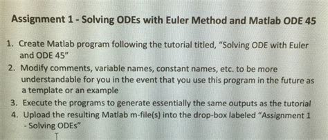 Image result for Solving ODEs Using Euler Method