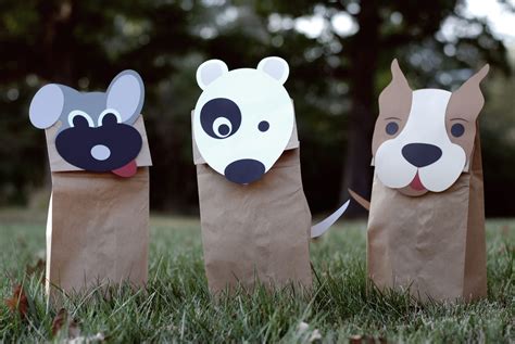 Dog Puppet Paper Bag Template at Ruby Najar blog