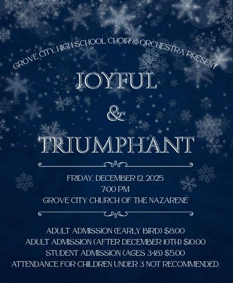 Joyful & Triumphant Christmas Festival 2025, 4770 Hoover Rd, Grove City ...