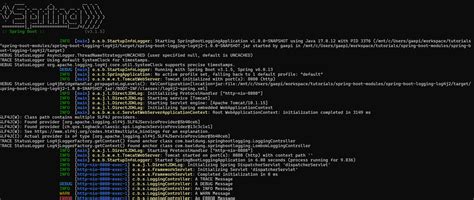Spring Logging 的图像结果