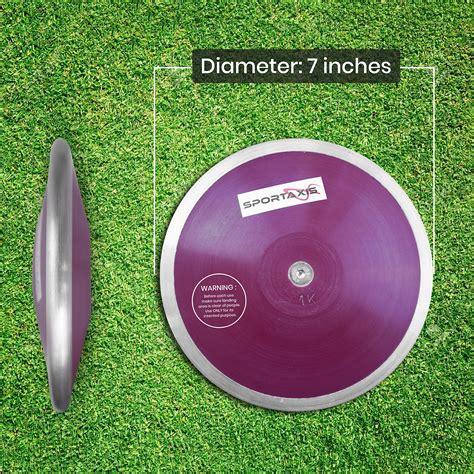 Throwing Discus SPORTAXIS 1kg Training Discus - 73% Rim Weight For High ...