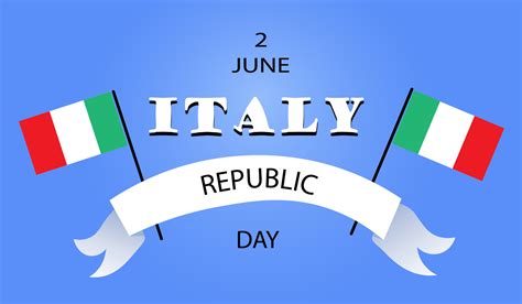 Happy republic day of Italy . 2 June celebration. Red Green White flag ...