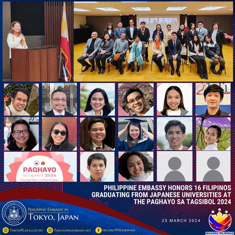 Philippine Embassy Honors 16 Filipinos Graduating From Japanese ...