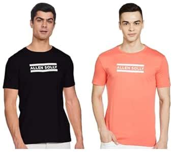 Buy Allen Solly Men's Regular Fit T-Shirt (Pack of 2) at Amazon.in
