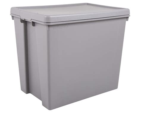 Buy M1SS 92L Litre Bam Cement Grey Recycled Plastic Heavy Duty Storage ...