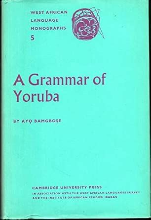 Buy A Grammar of Yoruba Book Online at Low Prices in India | A Grammar ...
