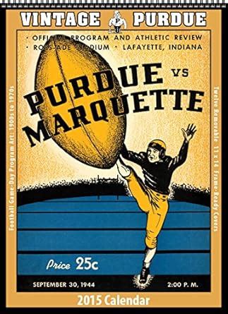 Purdue Boilermakers 2015 Vintage Football Calendar : Asgard Press ...