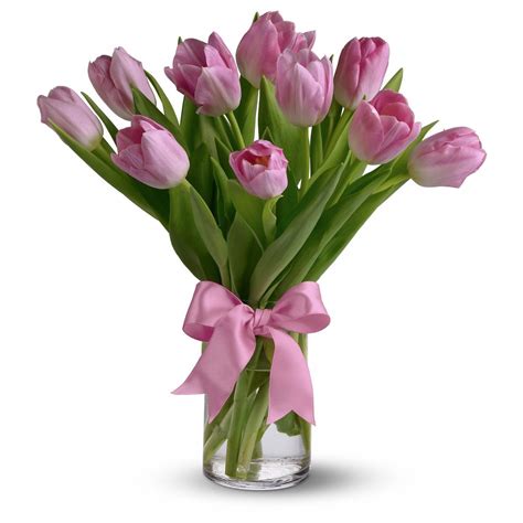 Pink Tulip Vase - Clarence Walker Florist
