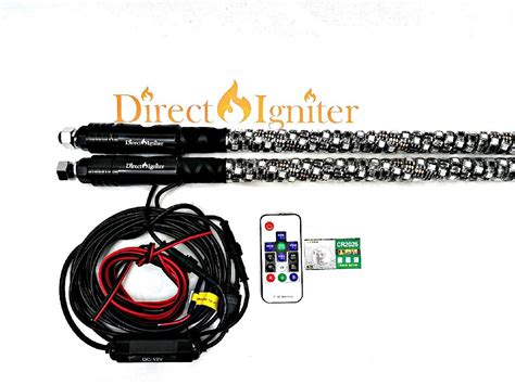 Buy AMERICAN DREAM 360° SPIRAL WRAPPED LED WHIPS PAIR {316 MODES} RZR ...