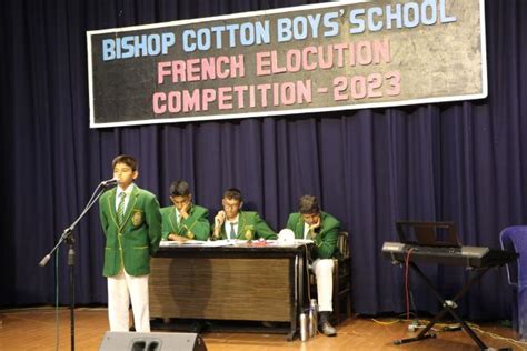 French Elocution Competition | BISHOP COTTON BOYS' SCHOOL
