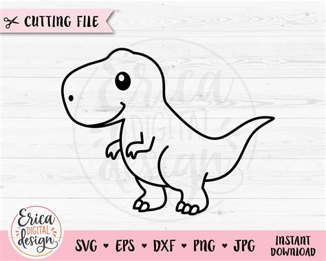 T Rex Dinosaur Outline