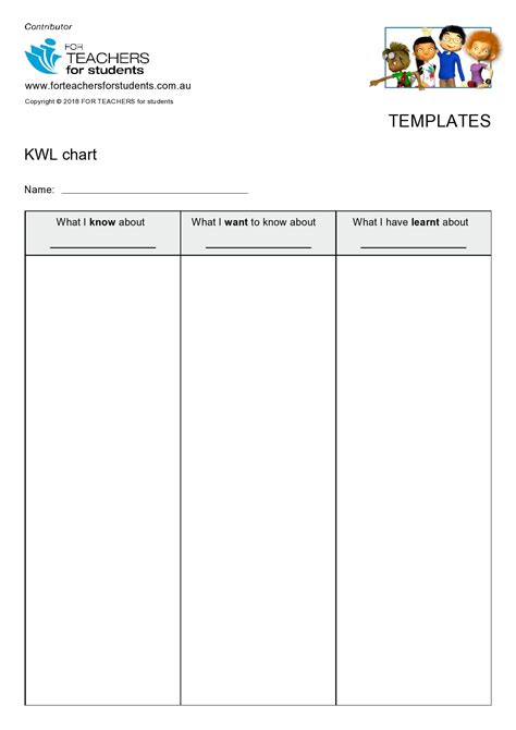 40 Printable KWL Chart Templates (100% FREE, Word)
