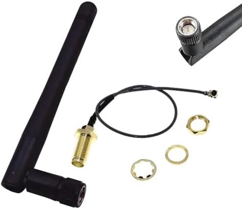 2 x 2.4GHz 6dBi Indoor Omni-Directional WiFi Antenna 802.11n/b/g RP-SMA ...