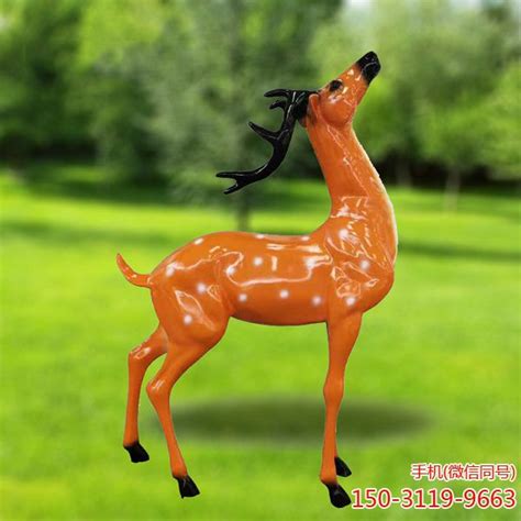 创意艺术动物造型雕塑玻璃钢鹿多切面工艺品 支持来图定制-阿里巴巴