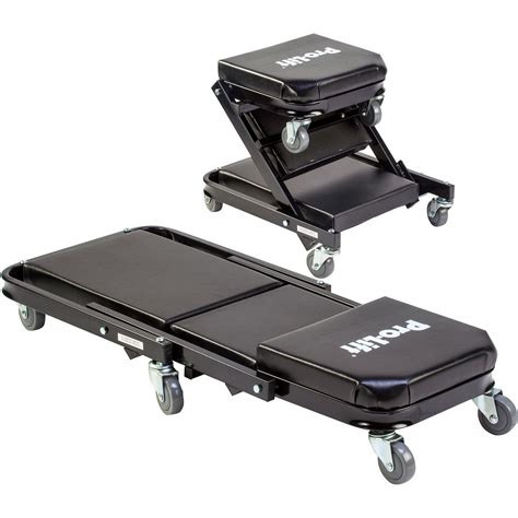 Ergochair, Ergonomic Reclining Creeper Seat and Tool Tray Kit, Capacity 350 lb, Model# ERGO ...
