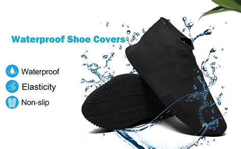 DPISZONE Non-Slip Silicone Rain Reusable Anti skid Waterproof Foldable ...