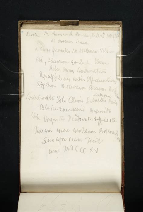 Joseph Mallord William Turner, 'Latin Inscription, from the ?Villa Olmo ...