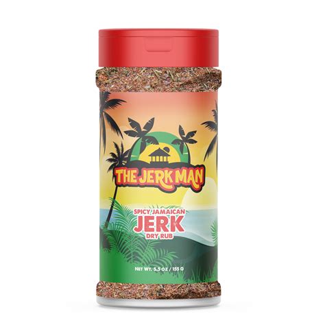Amazon.com : The Jerk Man's Spicy Jamaican Jerk Dry Rub, 3.9 ounces ...