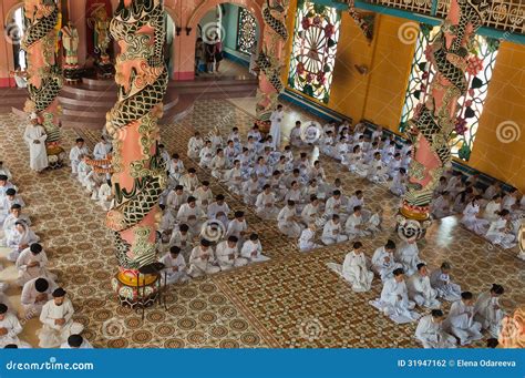 Cao Dai Temple. Ho Chi Minh City. Vietnam Editorial Photography - Image ...