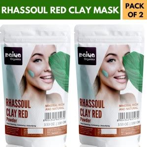 paiya organics 200GM Rhassoul Red Clay Powder Face Pack - Price in ...