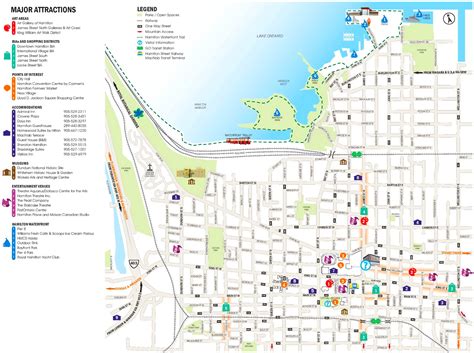 Hamilton tourist map - Ontheworldmap.com